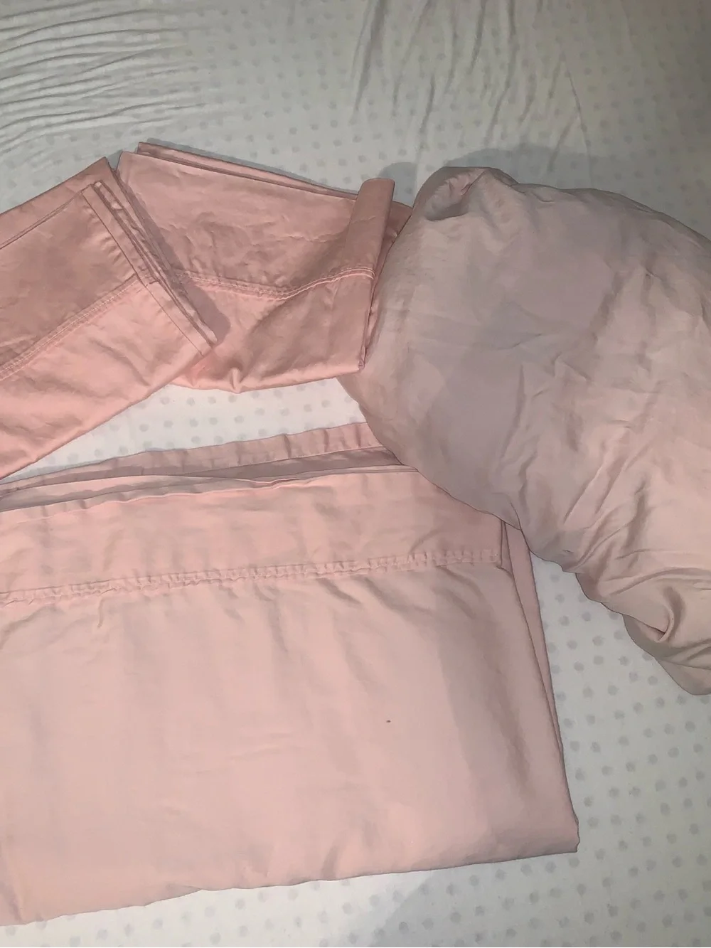 Magnolia Pale Pink Blush Organic Cotton Sheet